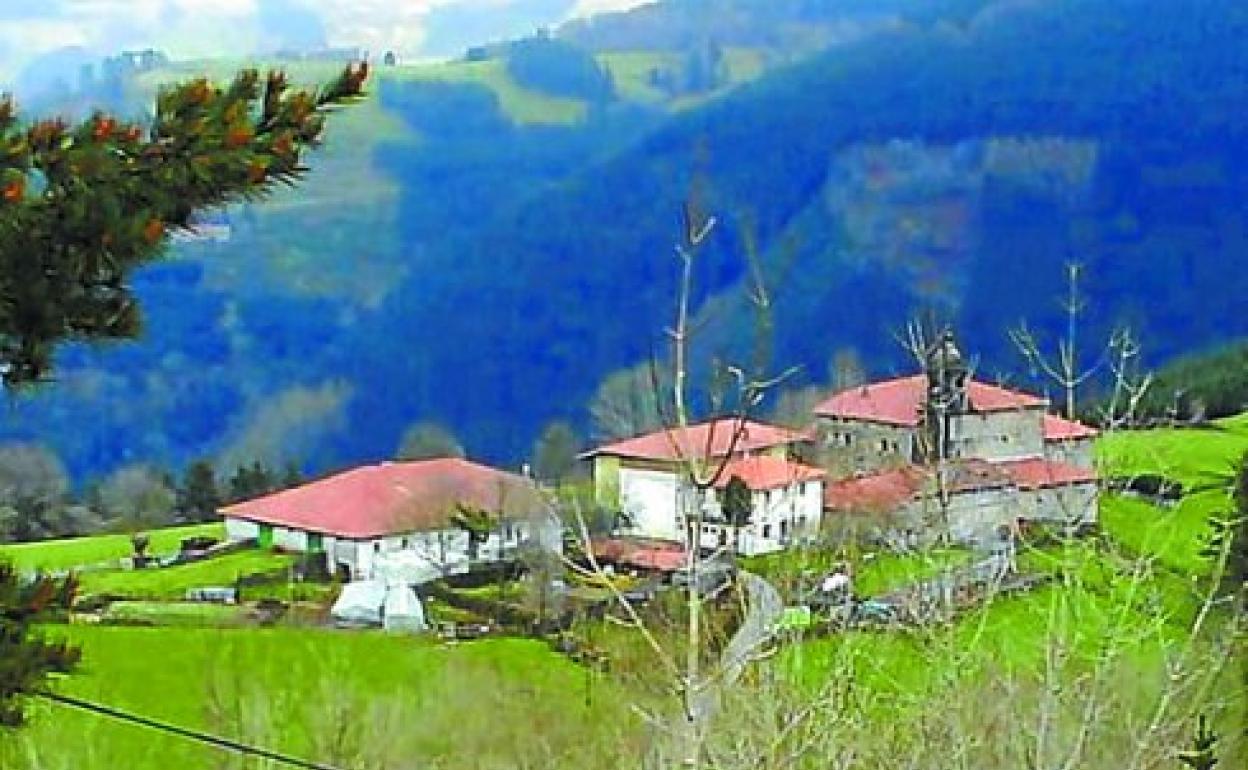 Una vista del barrio de Elosua, en Bergara.