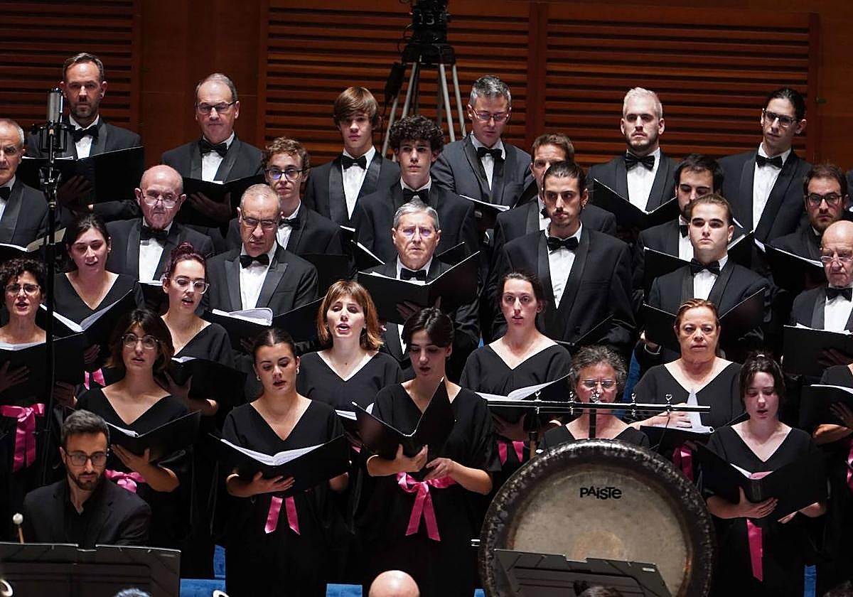El Orfeón Donostiarra en un concierto en Donostia