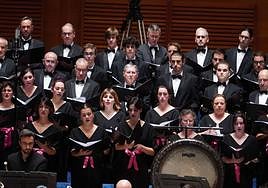 El Orfeón Donostiarra en un concierto en el Kursaal