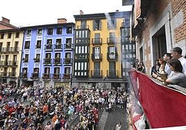 Chupinazo del pasado año en Tolosa