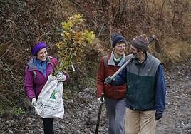 Participantes en la plantación del 4 de febrero.