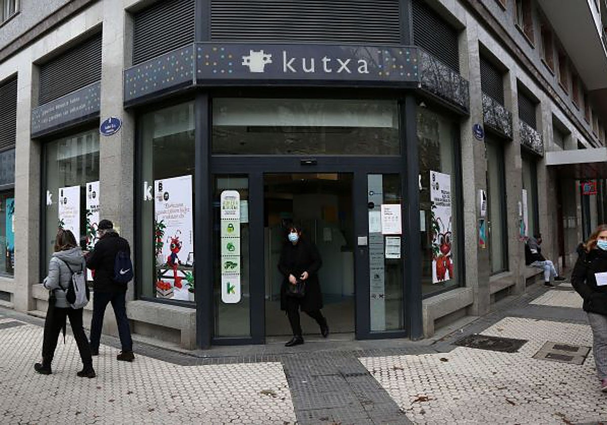Sucursal de Kutxa en Donostia.