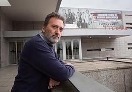 El abogado Mauricio Valiente, ayer en Ficoba en el Congreso Estatal de Memoria Democrática.