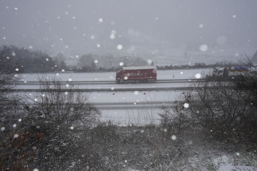 Nieve en Gipuzkoa: El manto blanco se extiende por el territorio