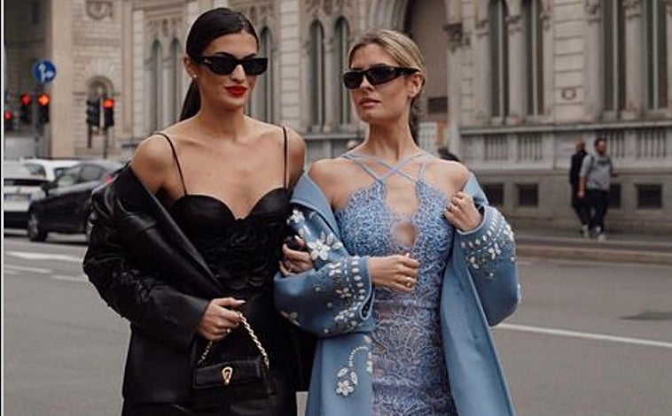 Imagen - Marta Lozano y Teresa Andrés Gonzalvo en Milán Fashion Week.