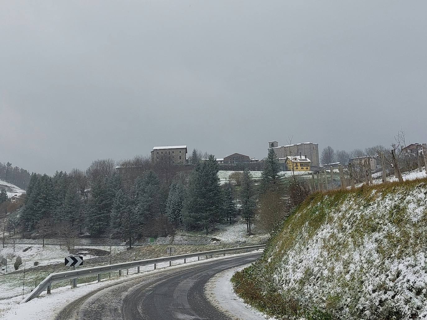 Nieve en Gipuzkoa: El manto blanco se extiende por el territorio