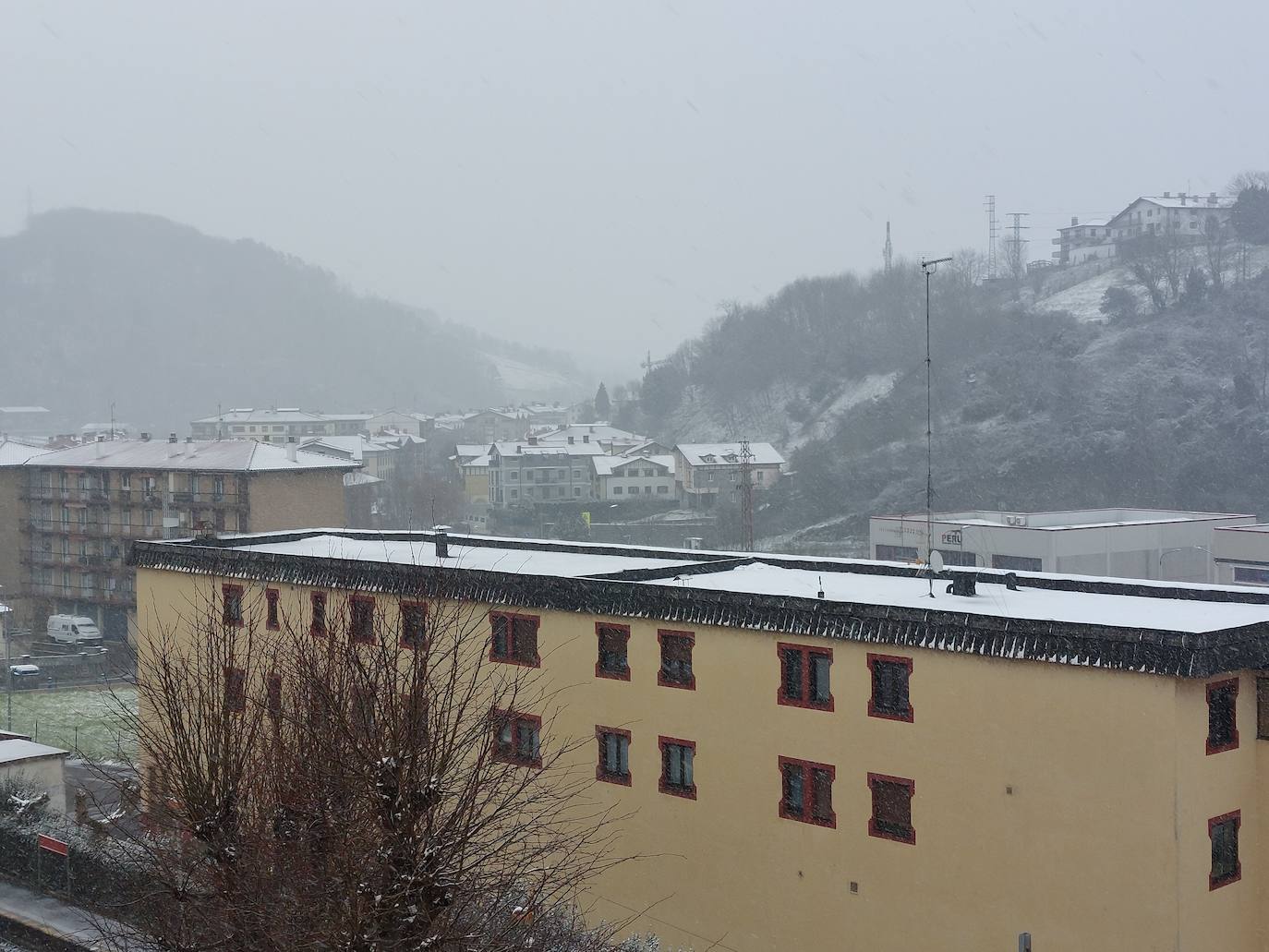 Nieve en Gipuzkoa: El manto blanco se extiende por el territorio