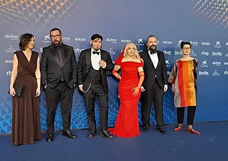 Imagen secundaria 1 - Maite Arroitajauregi en los premio Goya de 2023 y Feroz en 2021