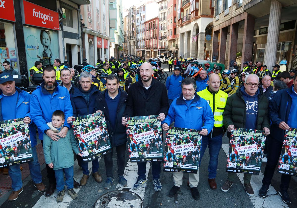 Protesta del ciclismo guipuzcoano