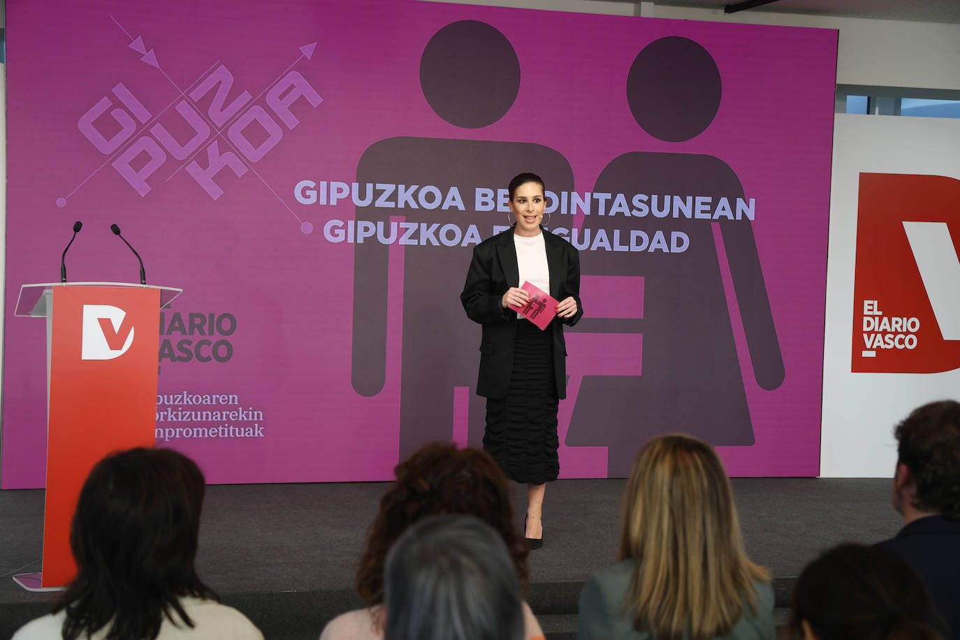 Laura Chamorro presentó el foro Gipuzkoa en Igualdad celebrado en DV Gunea