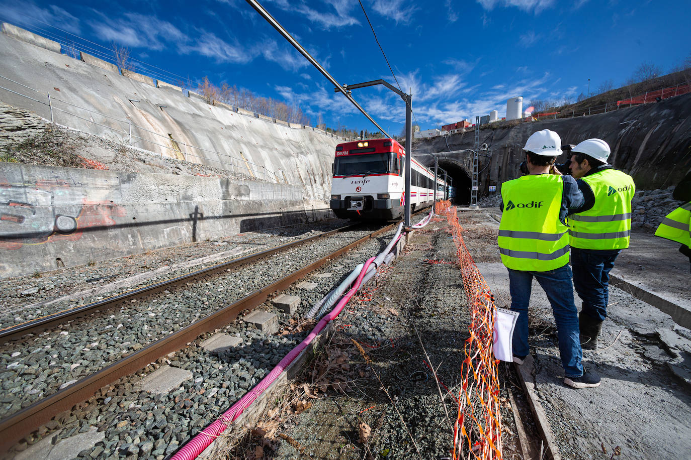 Así van las obras del TAV en Gaintxurizketa