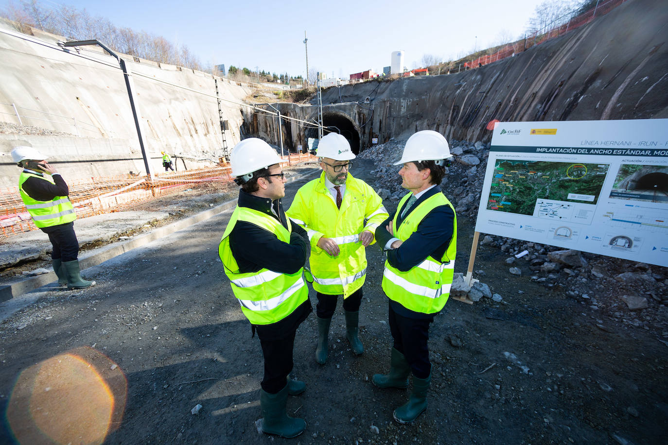 Así van las obras del TAV en Gaintxurizketa