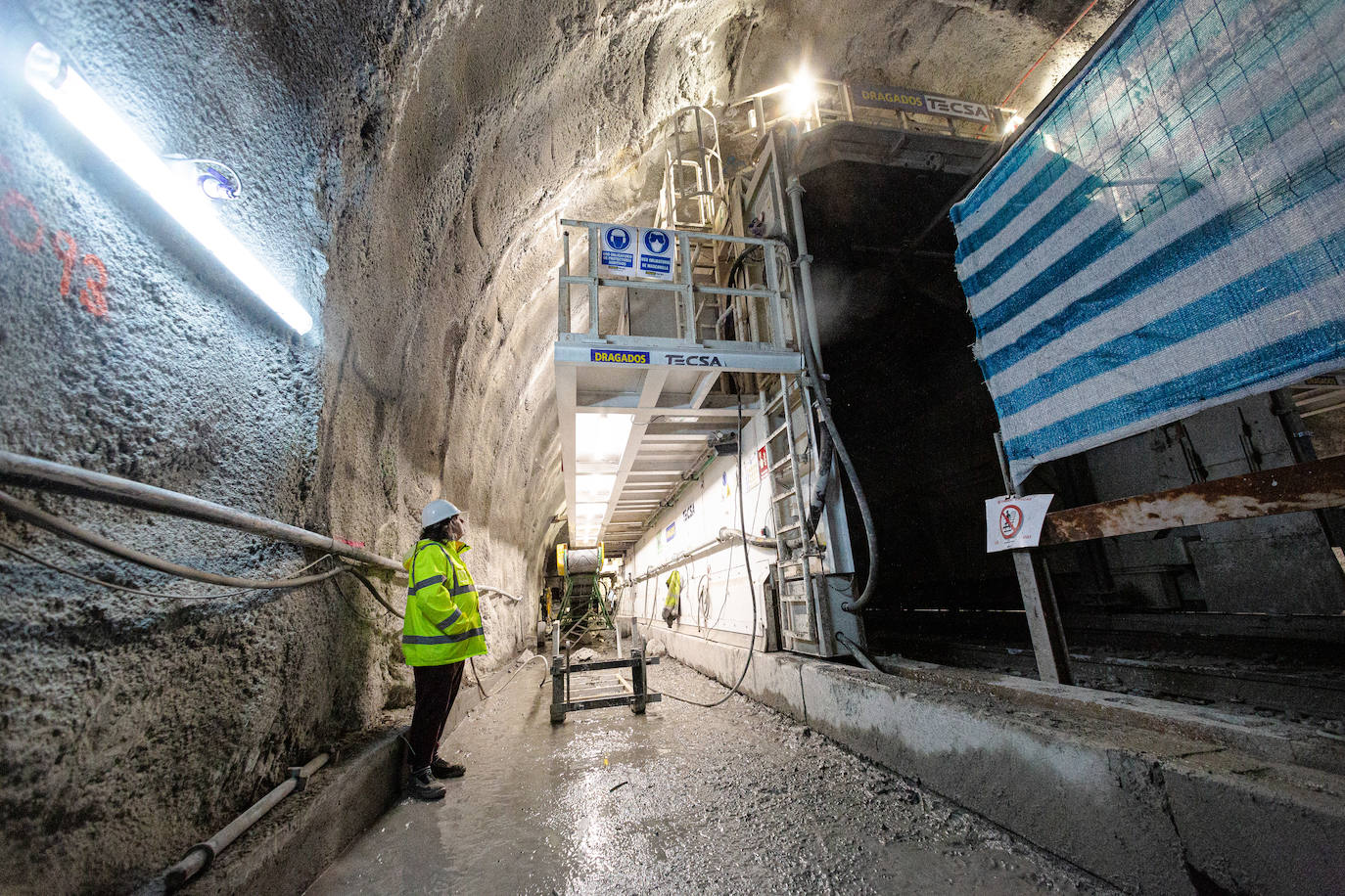 Así van las obras del TAV en Gaintxurizketa