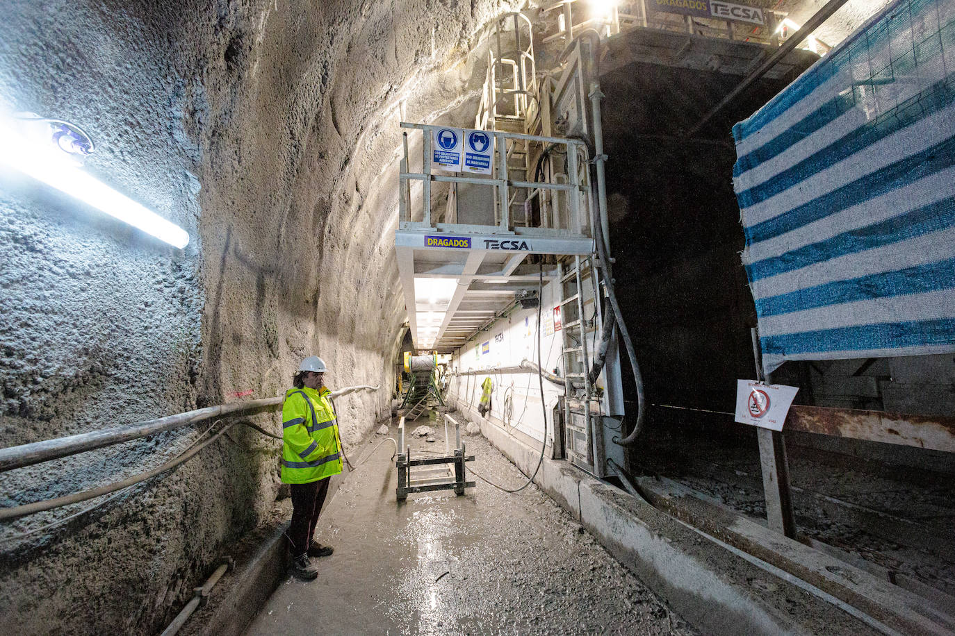 Así van las obras del TAV en Gaintxurizketa