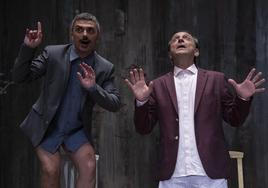 Felipe Santiago y Francisco Negro protagonizan 'Strip-Tease' este lunes en el Victoria Eugenia.