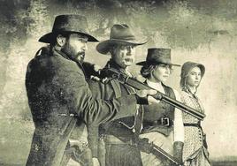 Los cuatro protagonistas del interesante western '1883' sobre la historia de la familia Dutton.