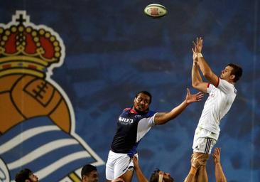 Anoeta acogerá el sábado un partido de rugby entre el Aviron Bayonnais y el Pau
