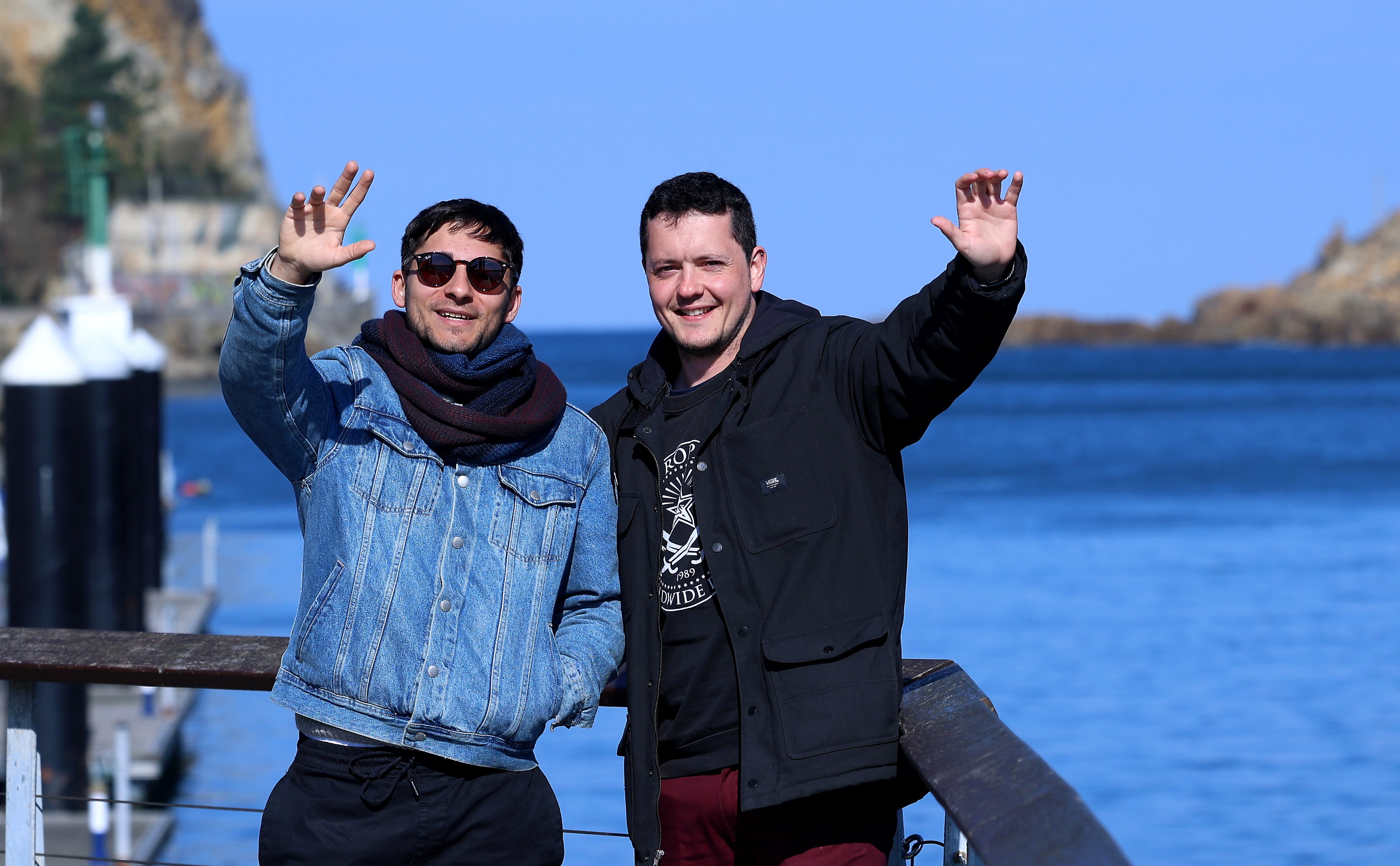 Xabier González e Ion Ander Núñez se despiden.