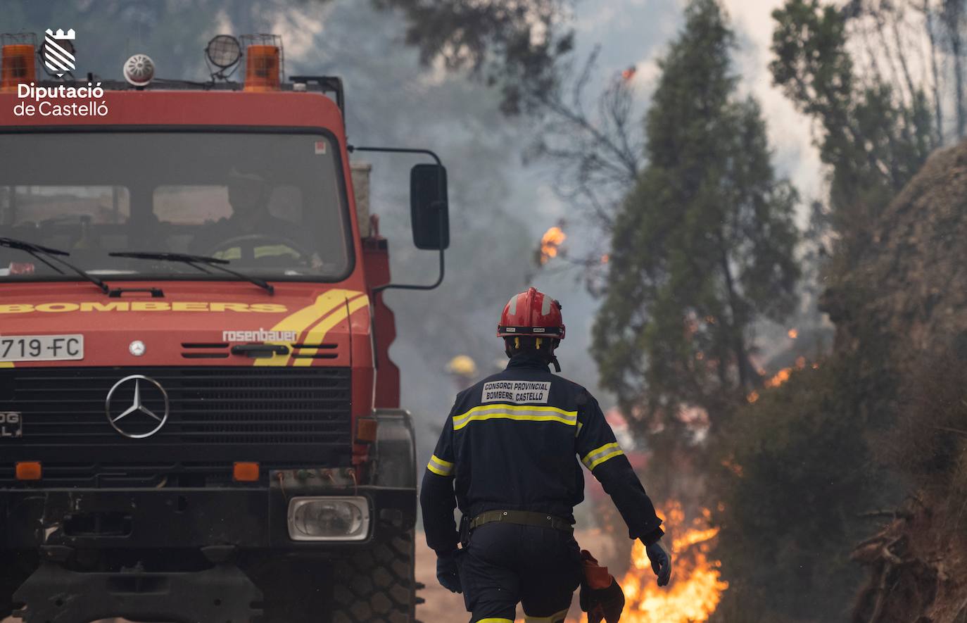 Incendio en Castellón y Teruel