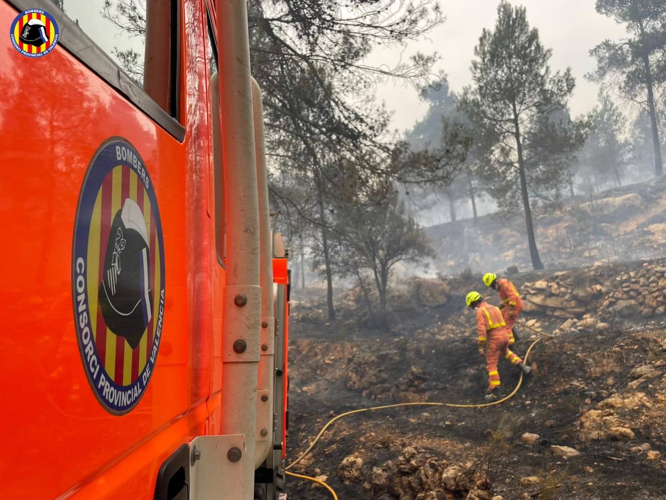 Incendio en Castellón y Teruel