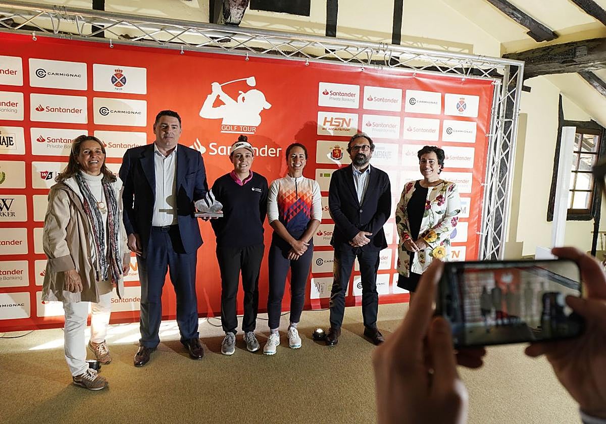 Organizadores en la presentación celebrada ayer en el Real Club Golf de San Sebastián.