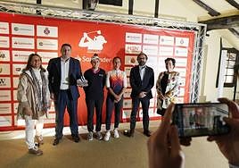 Organizadores en la presentación celebrada ayer en el Real Club Golf de San Sebastián.