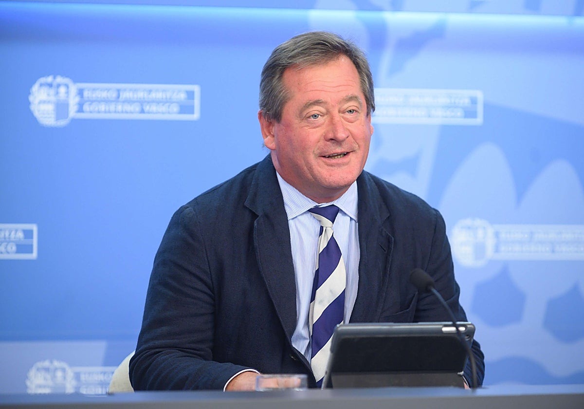 Bingen Zupiria, portavoz del Gobierno Vasco.