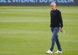 Quique Setién, entrenador del Villarreal.