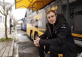 Jonas Vingegaard, este domingo en Vitoria.