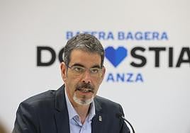 Eneko Goia, durante el encuentro de este martes con periodistas.