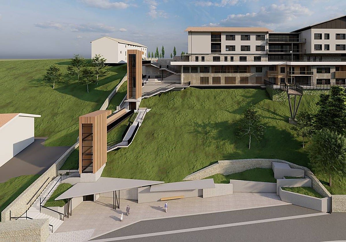 Obra amaitzean eremua nola geratuko den erakusten duen infografia.