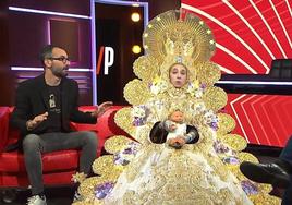 Fotograma del gag de humor de la Virgen del Rocío del programa 'Està Passant' de TV3.