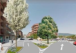 Infografía que recoge el aspecto que se propone para la calle Poxpologile tras las obras que comenzarán en el plazo de un mes aproximadamente.