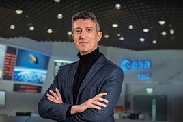 El ingeniero urnietarra Ignacio Tanco, en la Agencia Espacial Europea.