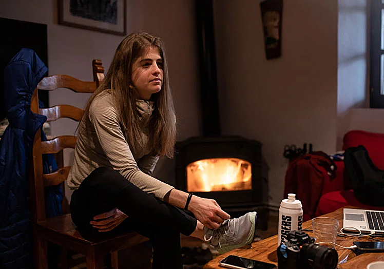 Malen Osa también participó en la iniciativa femenina de Zegama Aizkorri.