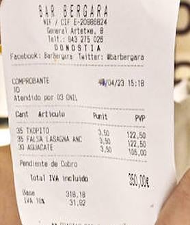 Imagen secundaria 2 - El pedido y dos de los pintxos.