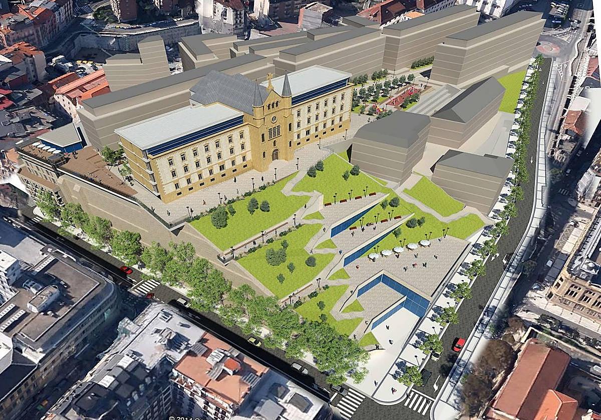 Montaje del entorno de San Bartolomé.