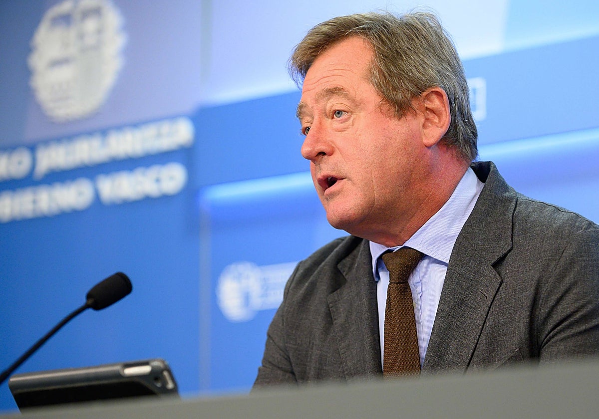 Bingen Zupiria, portavoz del Gobierno Vasco.