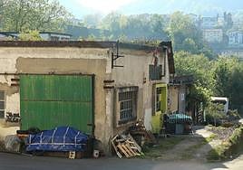 Pabellón donde la Ertzaintza detuvo a los acusados en Hernani.