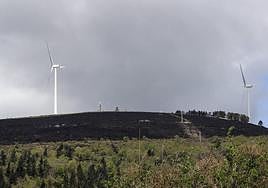 Parque eólico en Tineo.