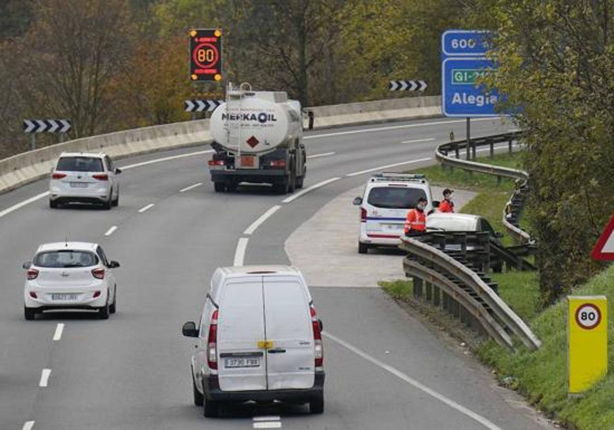 Un radar de la DGT en Gipuzkoa.