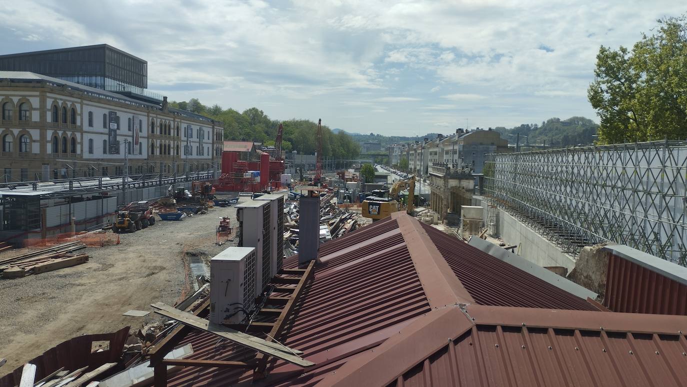 La demolición de la estación de tren de San Sebastián