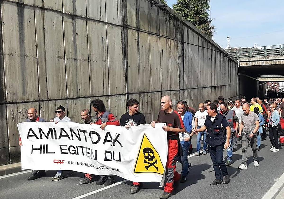 Manifestación en Beasain este viernes.