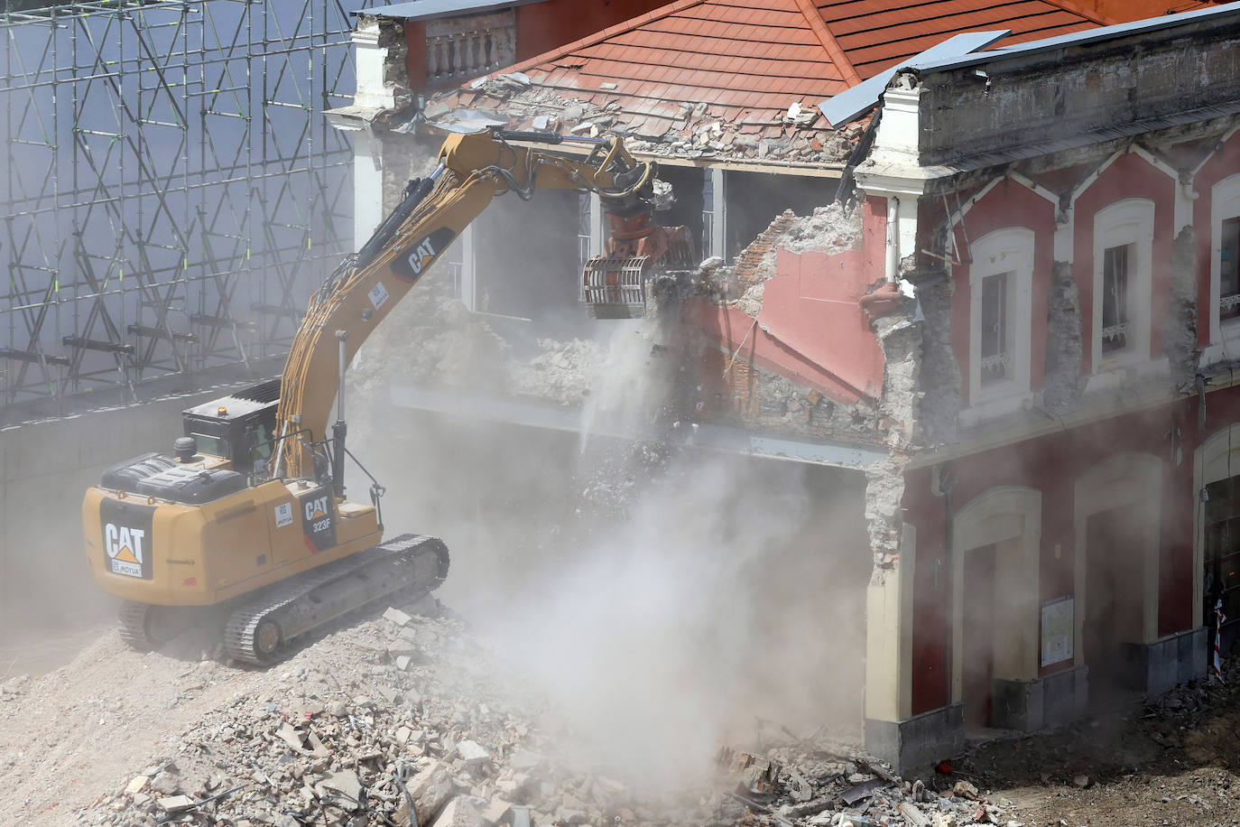 La demolición de la estación de tren de San Sebastián