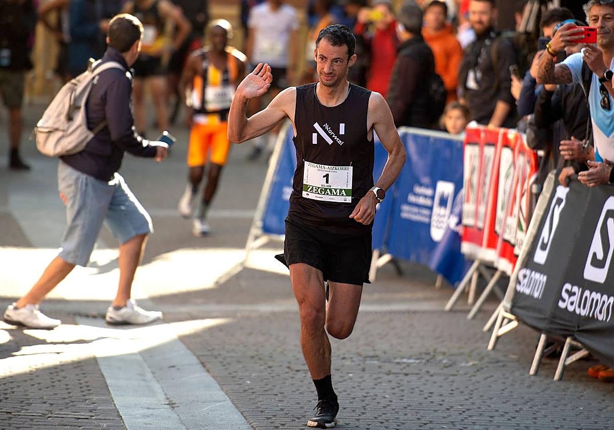 Kilian Jornet el año pasado en la Zegama Aizkorri.