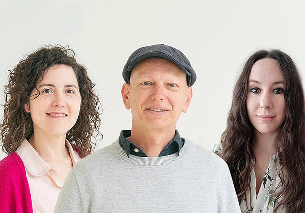 Elena Castroviejo, Agustín Vicente eta Natàlia Barbarroja.