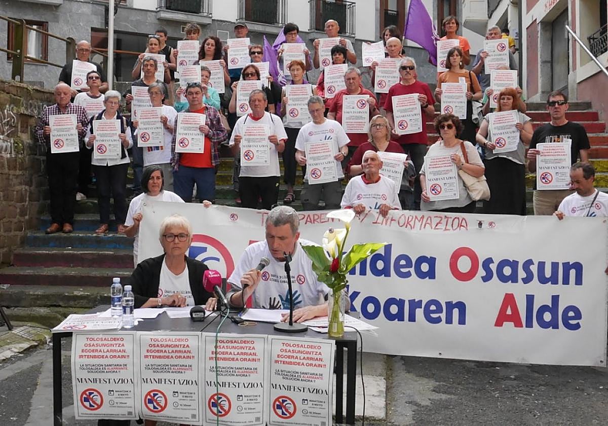 Un momento de la rueda de prensa ofrecida por Topa, ayer por la tarde.