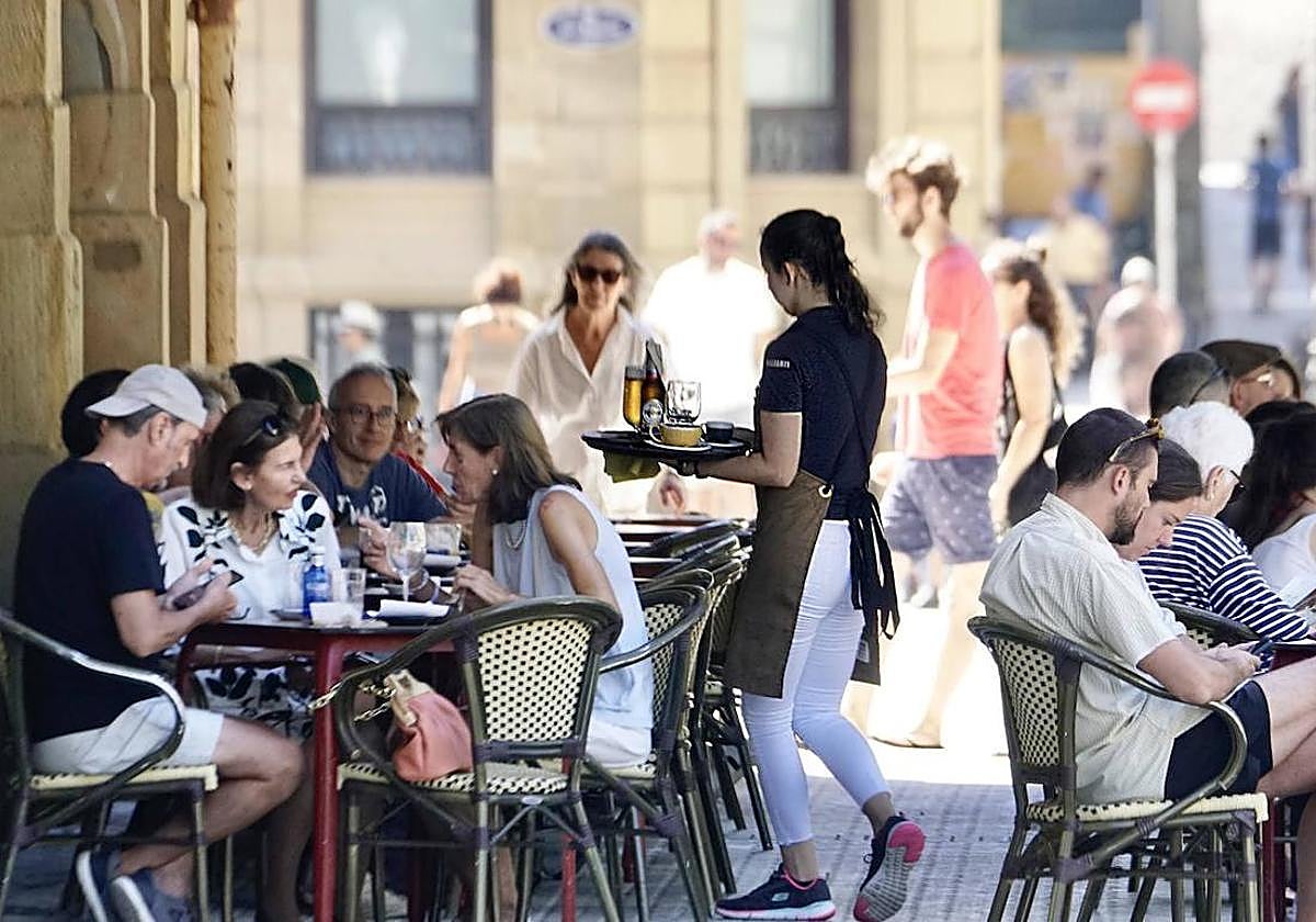 La hostelería ha sido el gran motor en la creación de empleo en Gipuzkoa.