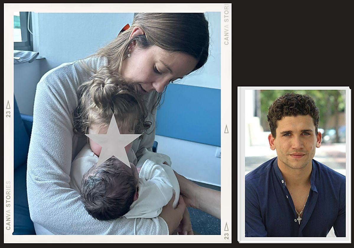 La foto de familia con Marta, Amaia y el pequeño Luca, compartida por Jaime Lorente.