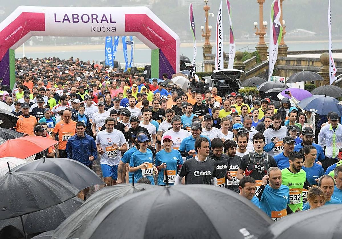 La lluvia volverá a ser protagonista este domingo en la Carrera de Empresas